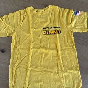 New York Sunshine Install Team Yellow DeWalt Graphic T-Shirt